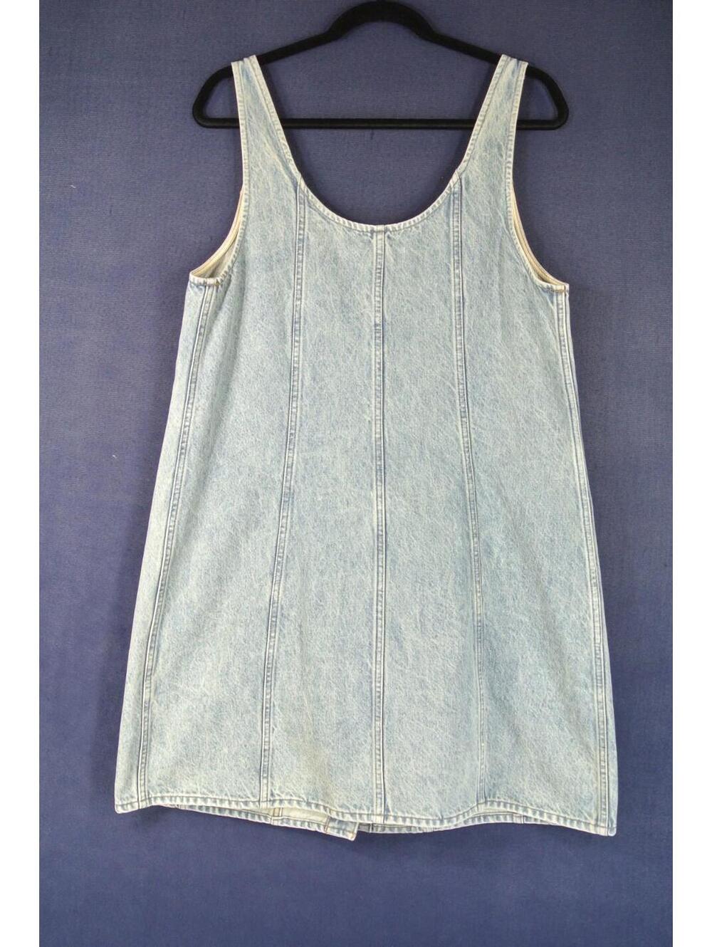 NEW, Rag and Bone Laney Denim Mini Dress in Denim Blue Sz 14 #MD1599 - Picture 5 of 8